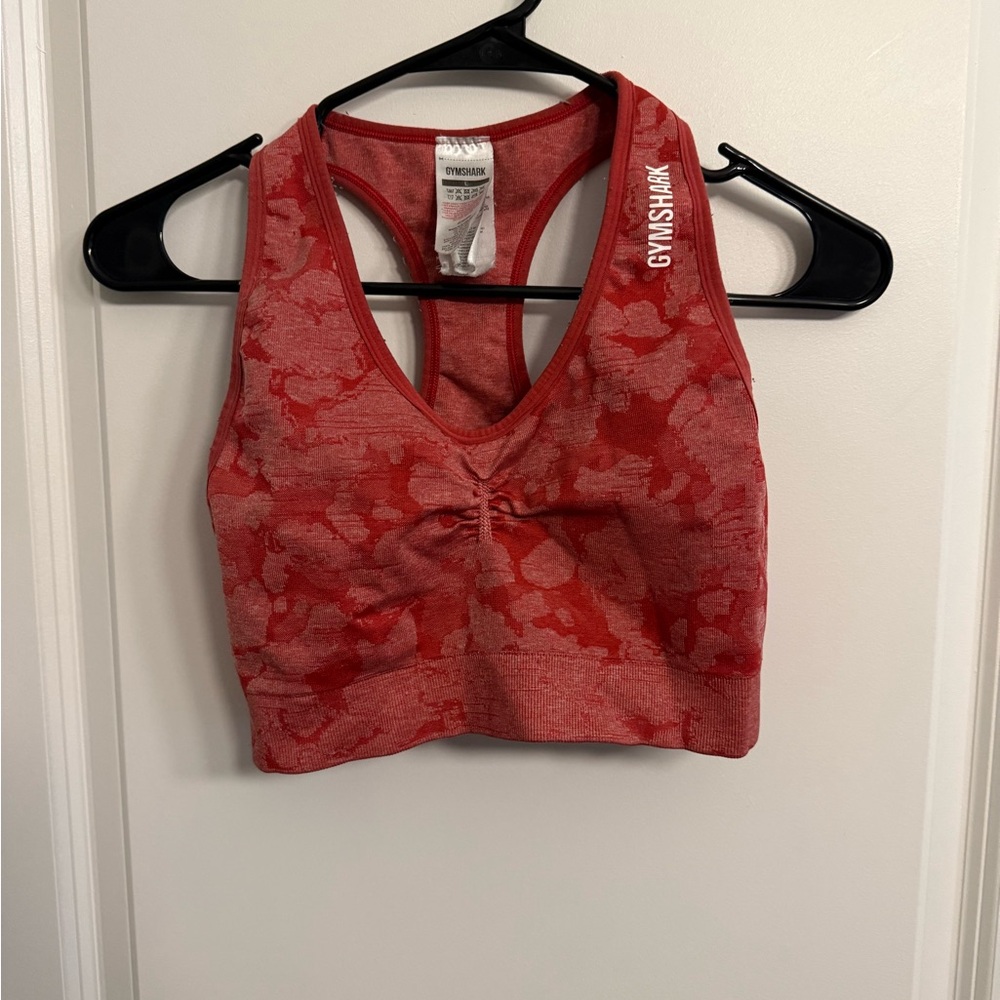 Gymshark Red Camo Sports Bra